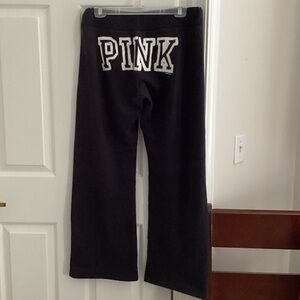 rare old school large logo vs pink sweats wide legs